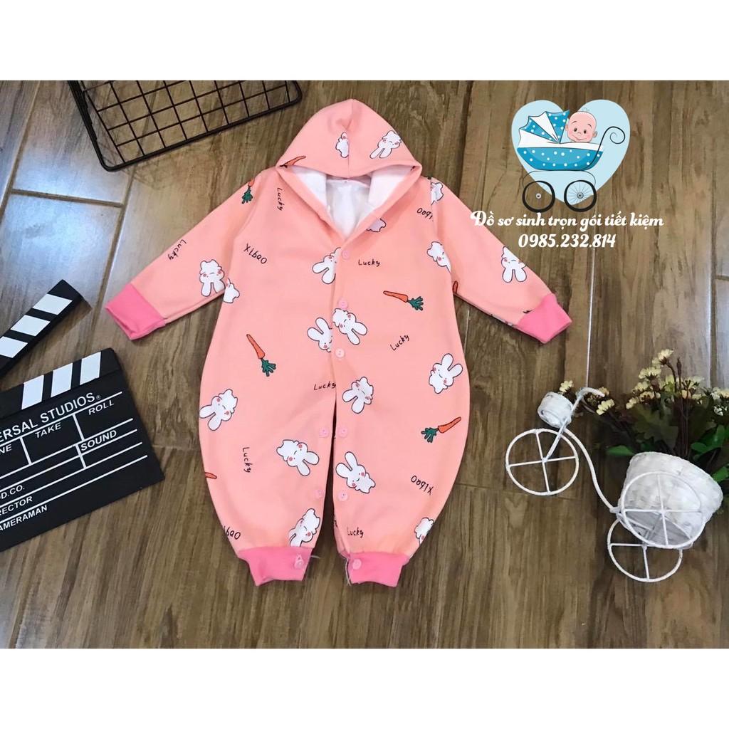 BODY LÔNG LÓT NỈ CÓ MŨ SIZE 4-10KG
