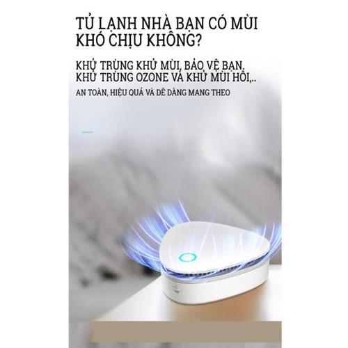 Máy khử mùi,lọc không khí diệt khuẩn công nghệ ozone Tủ Lạnh, ô tô, nhà tắm, phòng bếp quần áo, tủ giày dép