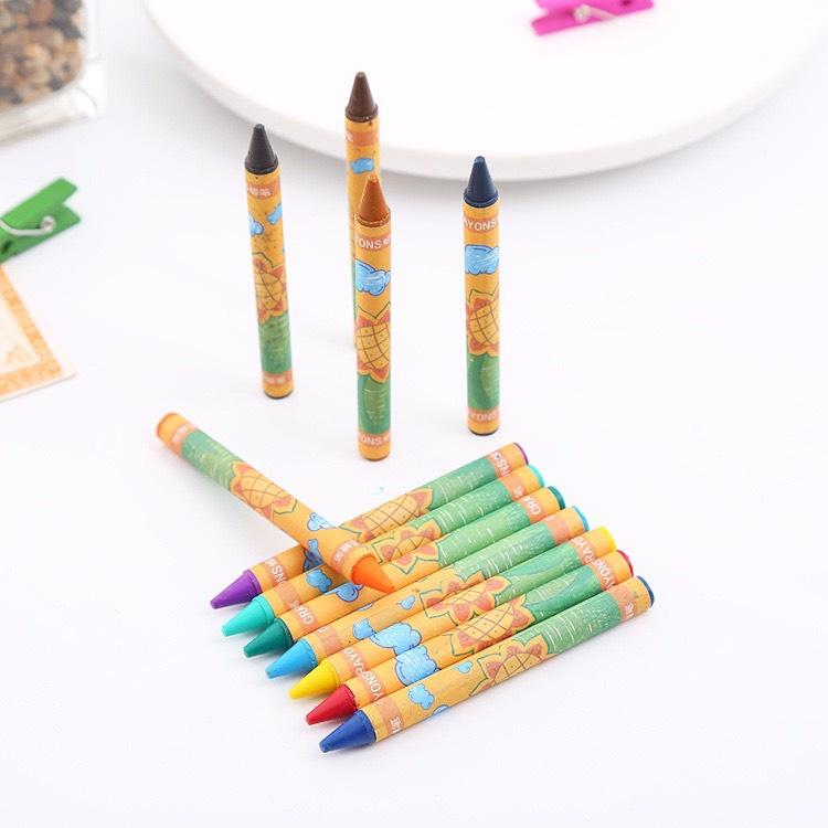 Bộ Đất Sét Khô 36 màu - Bút màu sáp Crayons hộp 24 màu cho bé tập tô