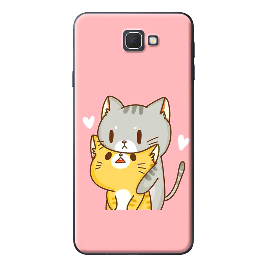 Ốp Lưng Dành Cho Samsung J5 Prime / J7 Prime - Couple Cat Ôm Nhau