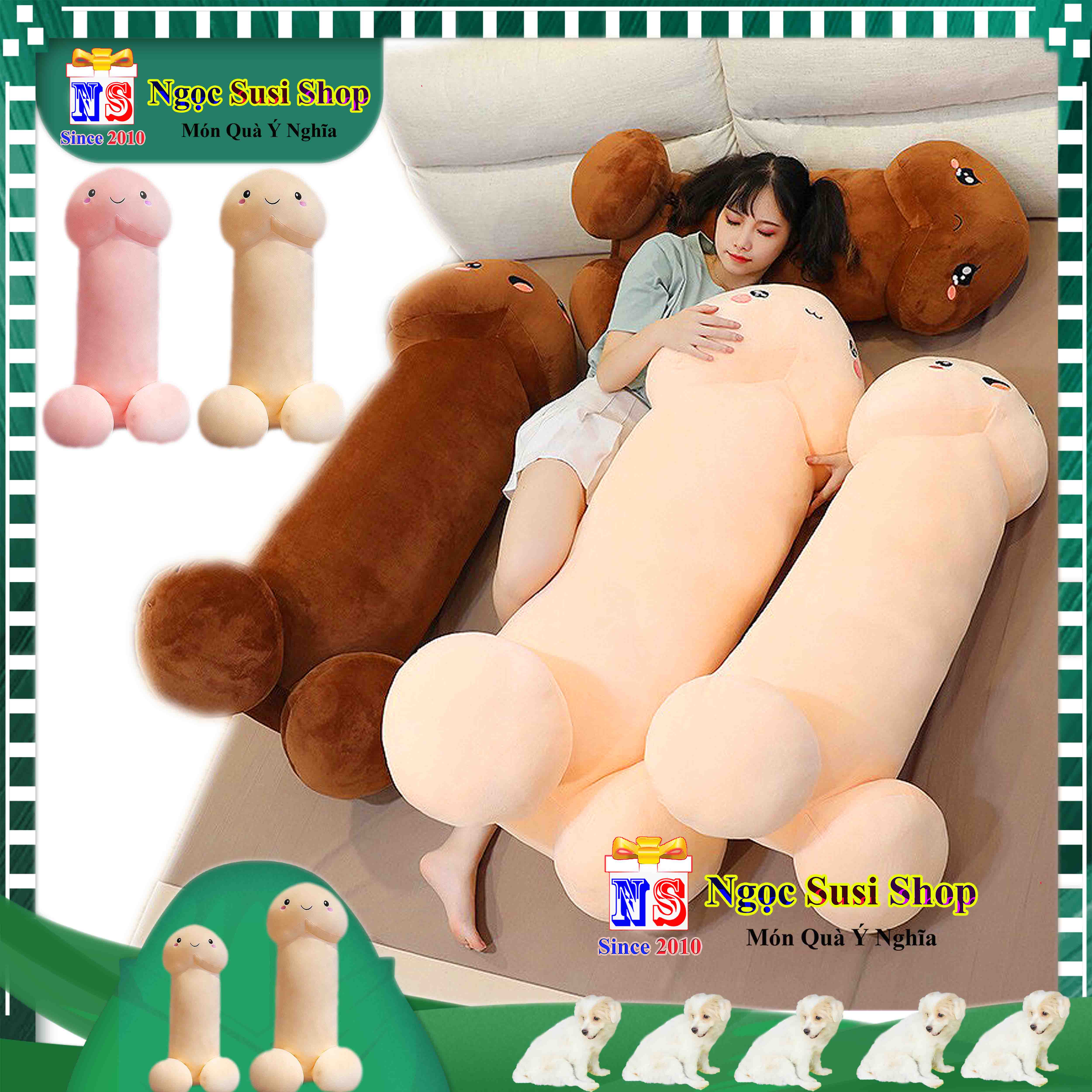 THÚ NHỒI BÔNG GỐI ÔM CON CIU KIU SIÊU TO DÀI ÔM NGỦ CHO CÁC NÀNG RẤT CƯNG - GẤU BÔNG HÌNH CON CIU