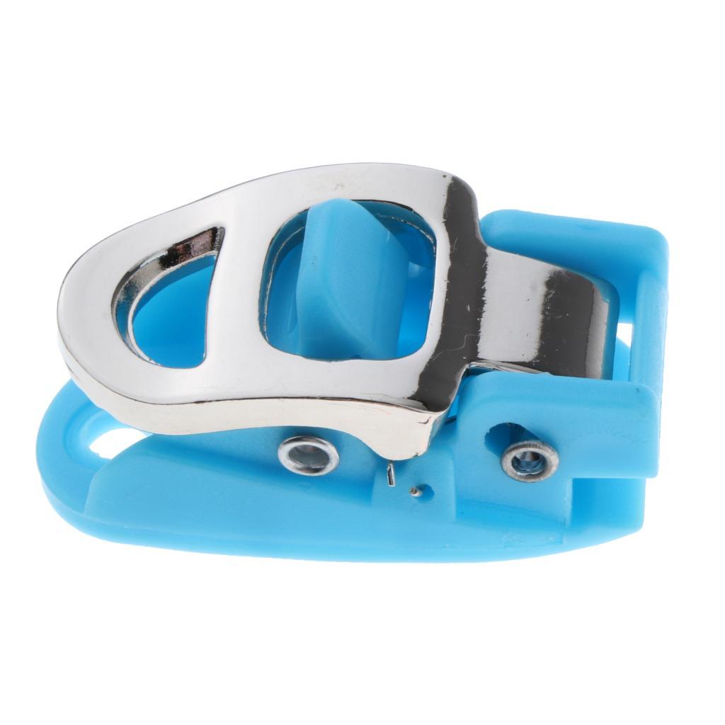 2xInline Skating Spider Buckle Roller Skate Boot Clasp Blue