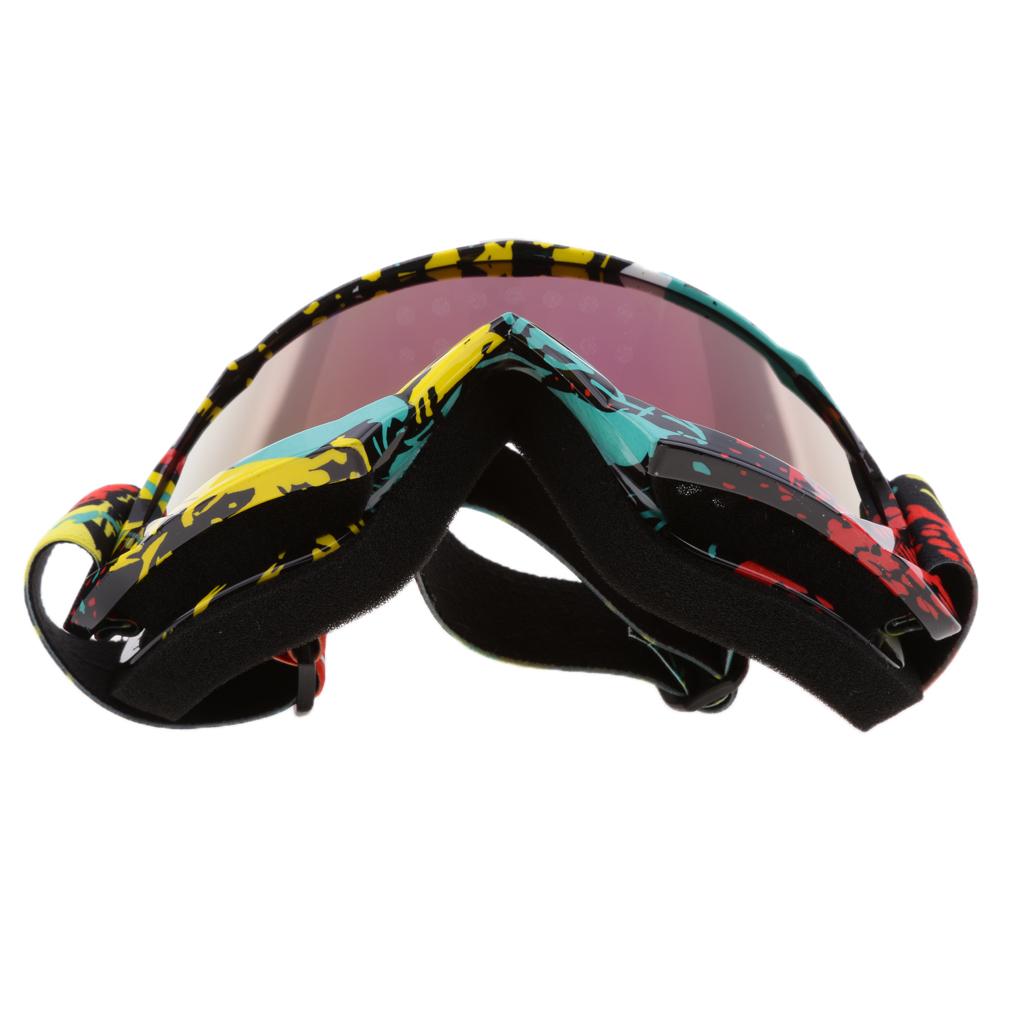 Motorcycle Motocross Windproof Anti-Fog Dustproof Goggles Colorful