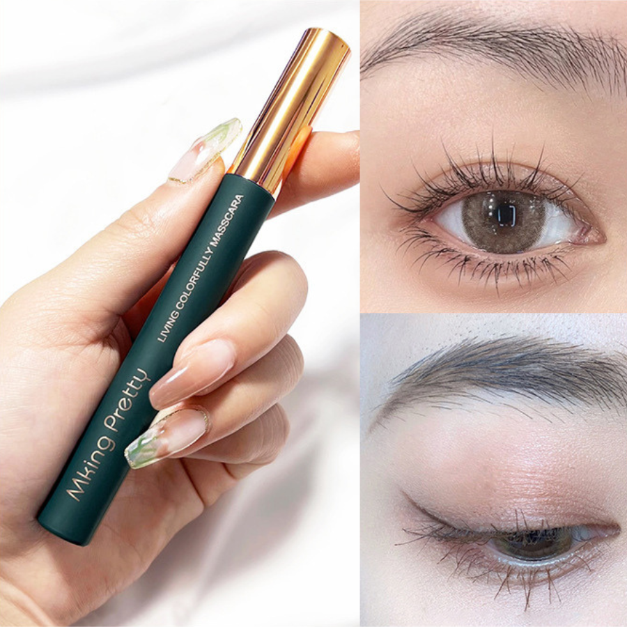 Dụng cụ chuốt mi cong dành cho nữ Boorui - Mascara chải mi cong dày tự nhiên, đầu cọ mảnh dài không lem không thấm nước, mồ hôi dụng cụ trang điểm chuyên nghiệp cho chị em - hàng chính hãng