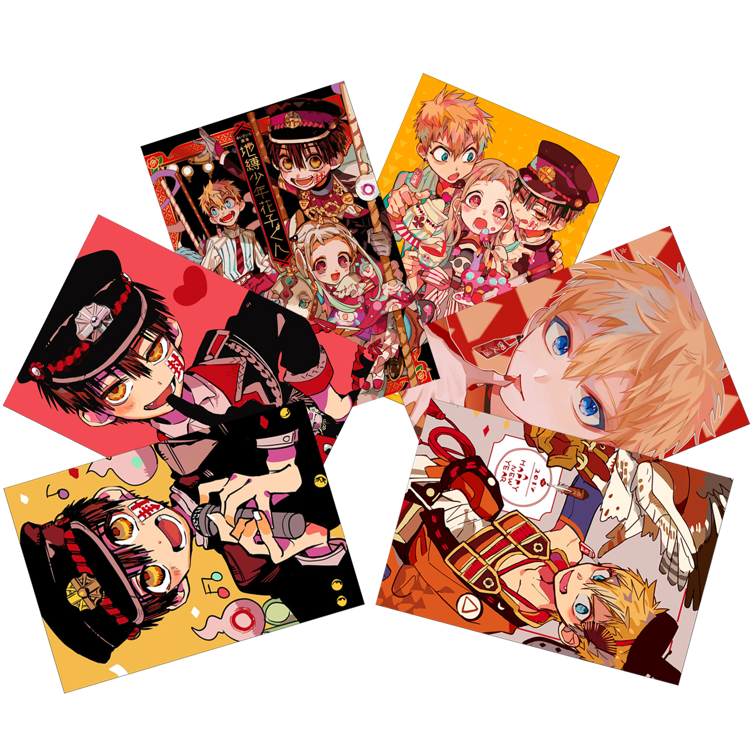 Ảnh card Jibaku Shounen Hanako-kun set 11 tấm nhóm và nhân vật