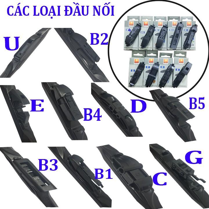 Bộ 2 thanh gạt nước mưa ô tô đa năng Nano cao cấp dành cho hãng xe Toyota: Vios-Fortuner-Innova-Altis-Camry-Land Cruiser