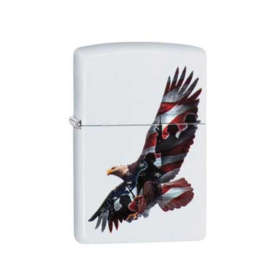 Bật Lửa Zippo Eagle White Matte Chính Hãng Usa