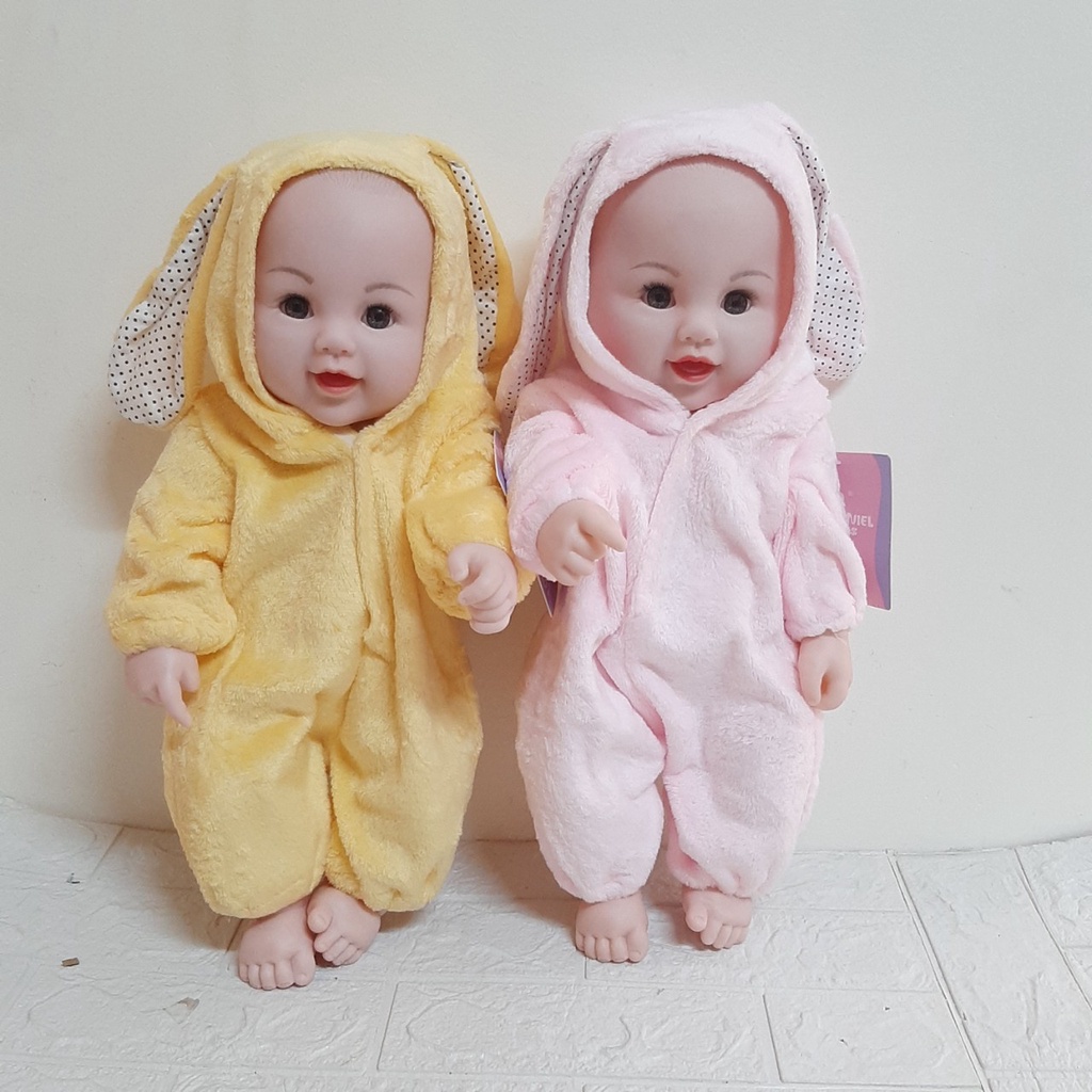 Búp Bê Bé Gái Tái Sinh Nhựa Mềm Cao Cấp 48cm