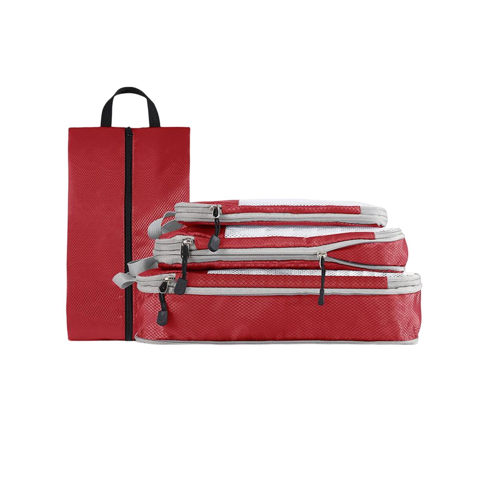 4 Pieces Lightweight Luggage Packing Organizer Bags Suitcase Organizer Bags Set for Home