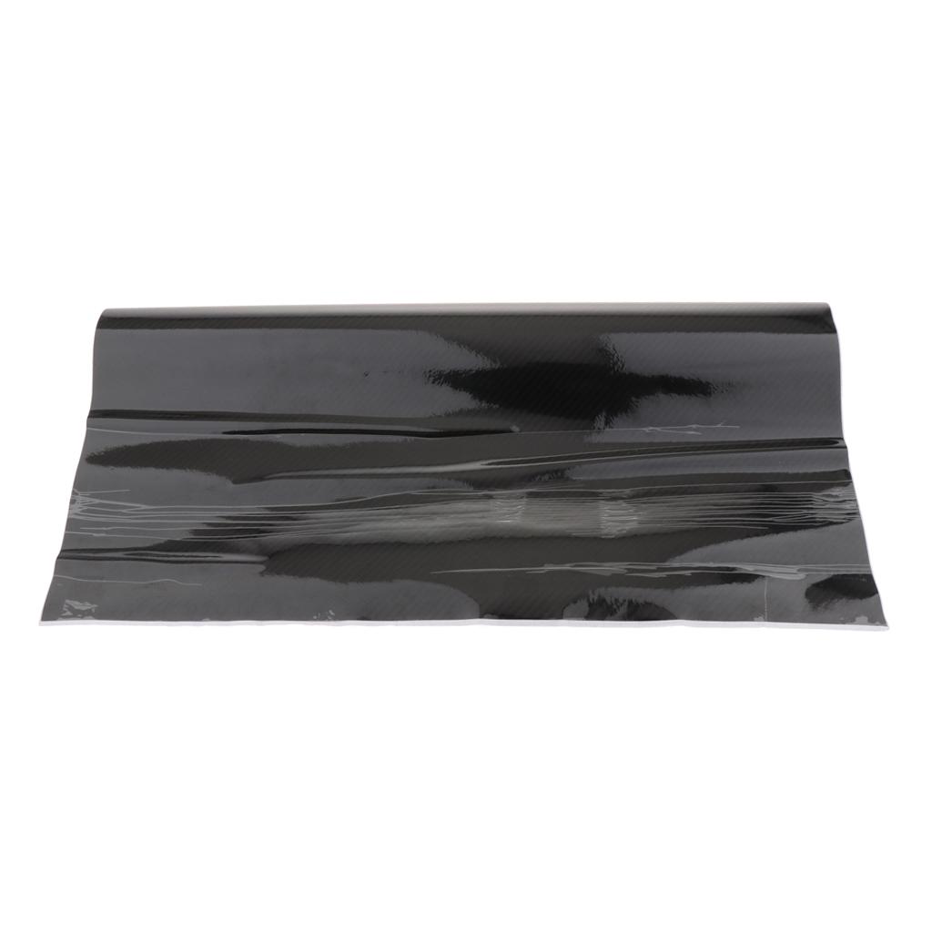 Black Carbon Fiber Car Wrap Vinyl Roll Featuring Air Release Technology