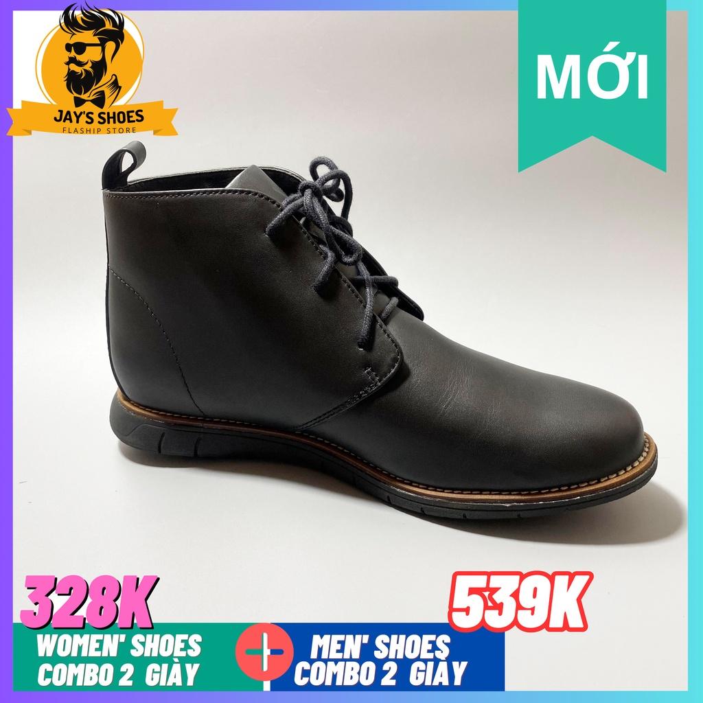 Giày Chukka boots nam công sở  Màu Black  Da bò thật   [COMBO 2 BẤT KỲ CHỈ 538K]6831