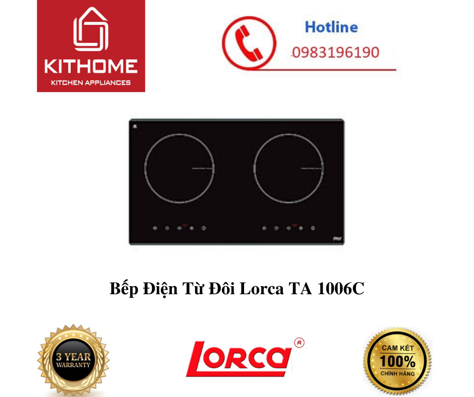 Bếp Điện Từ Đôi Lorca TA 1006C - Hàng chính hãng