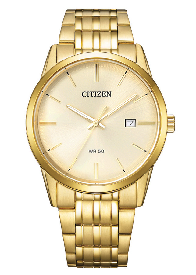 Đồng Hồ Nam Citizen Dây Thép Không Gỉ BI5002-57P - Mặt Vàng