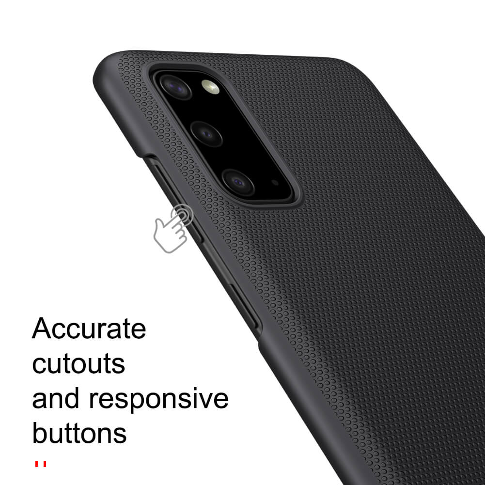 Ốp Lưng Sần chống sốc cho Samsung Galaxy S20 / Galaxy S20 5G hiệu Nillkin Super Frosted Shield - hàng nhập khẩu