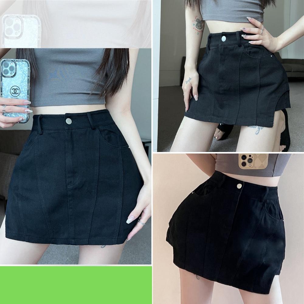 Quần giả váy nữ chất kaki form chân váy chữ a sẻ đùi cá tính - QO023