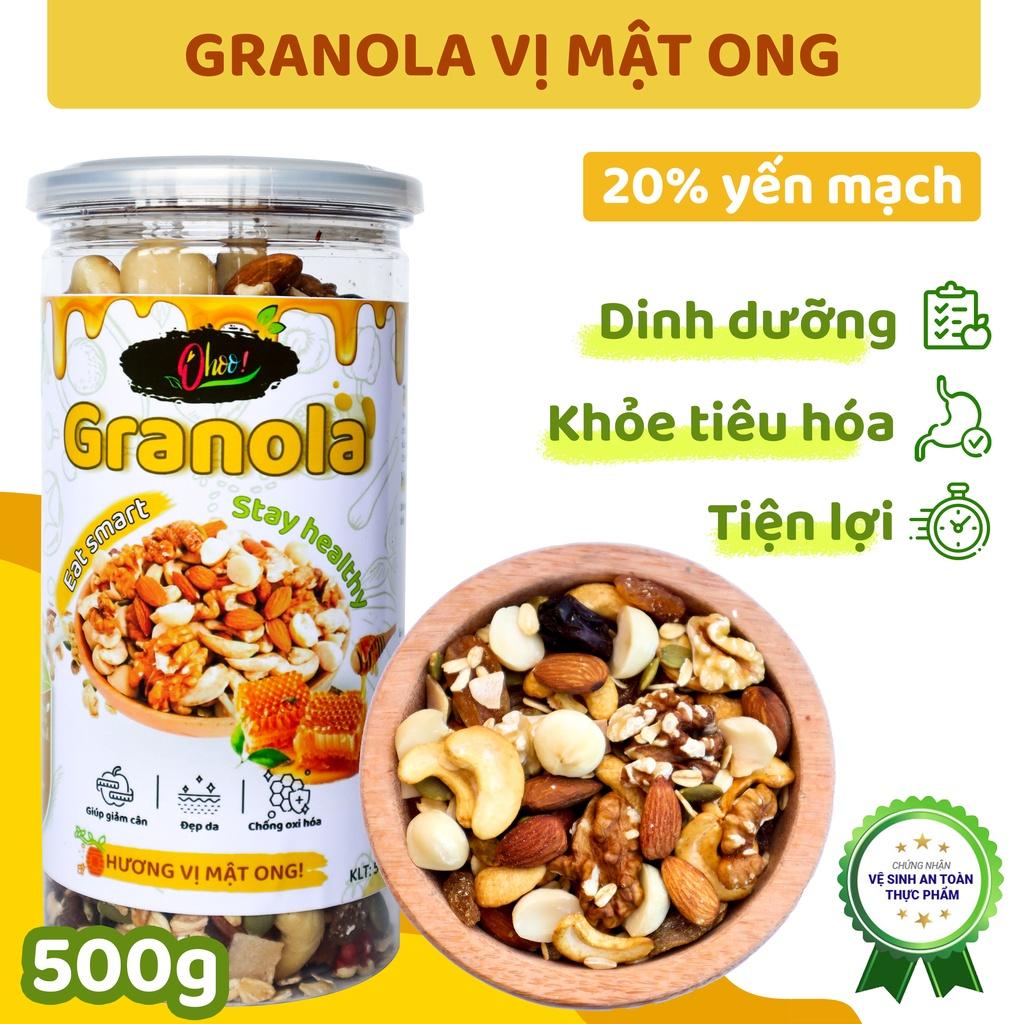 Granola Siêu Hạt OHOO! 500G - Mix 20% Yến Mạch, Ngũ Cốc