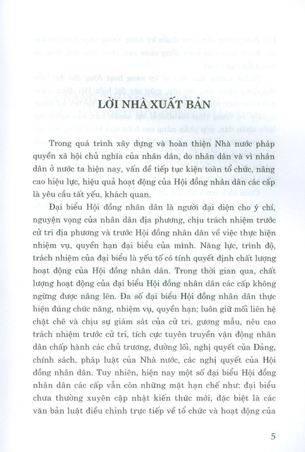 Kỹ Năng Cơ Bản Dành Cho Đại Biểu Hội Đồng Nhân Dân Các Cấp