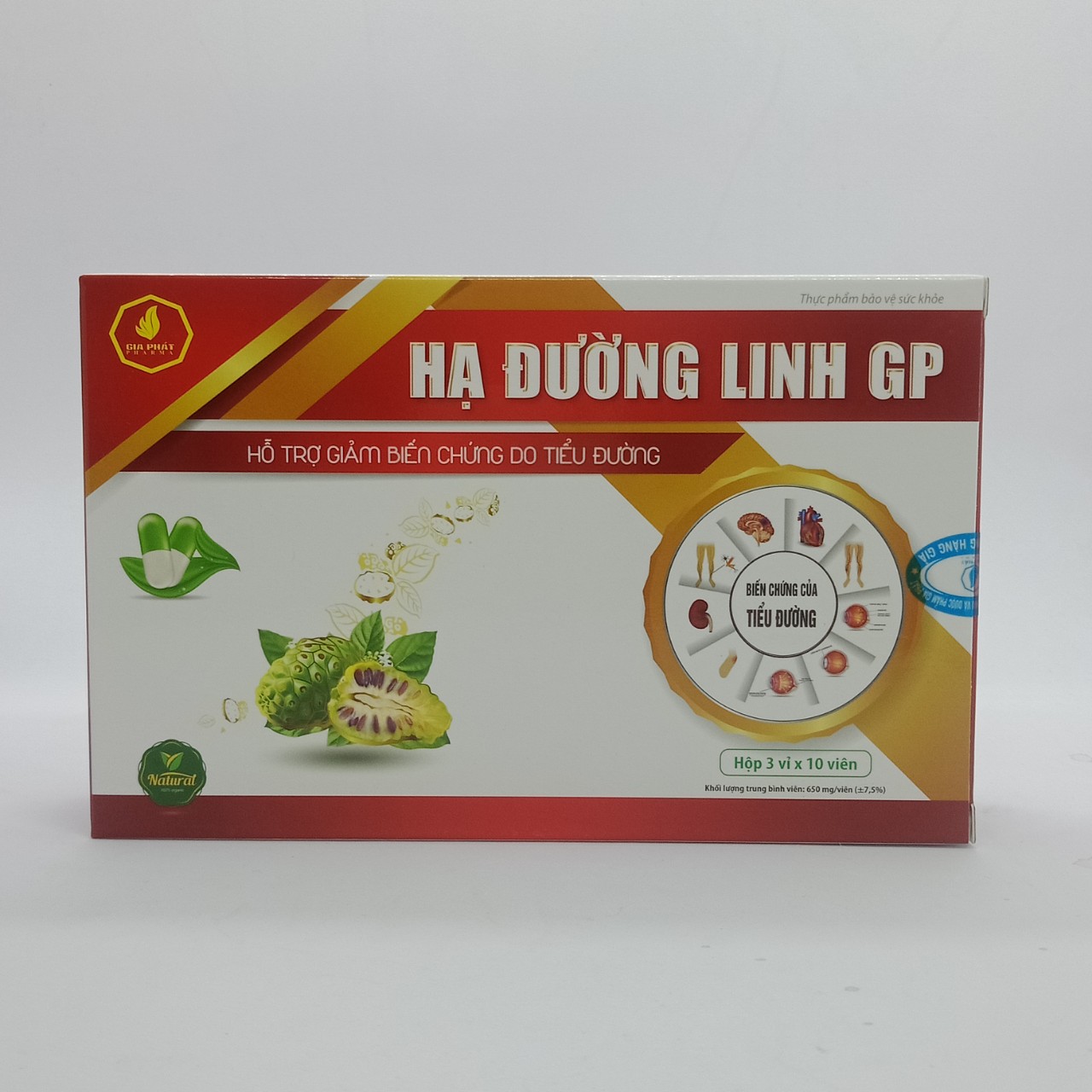 Viên Uống HẠ ĐƯỜNG Linh GP- Dùng Cho Người Tiểu Đường- Giảm Nguy Cơ Biến Chứng Bệnh Tiểu Đường