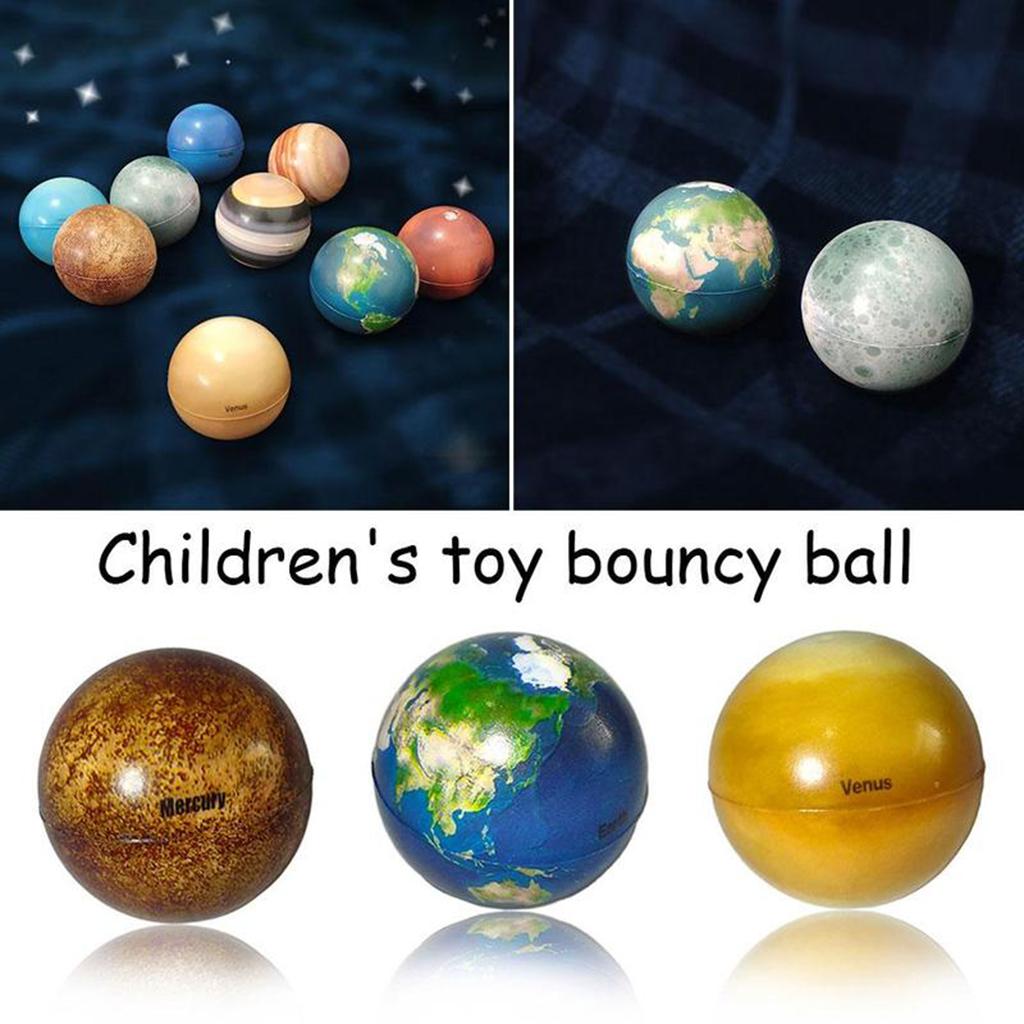 Soft Planet Bouncy Ball Relieve Tension for Kids Universe Elastic Planetary