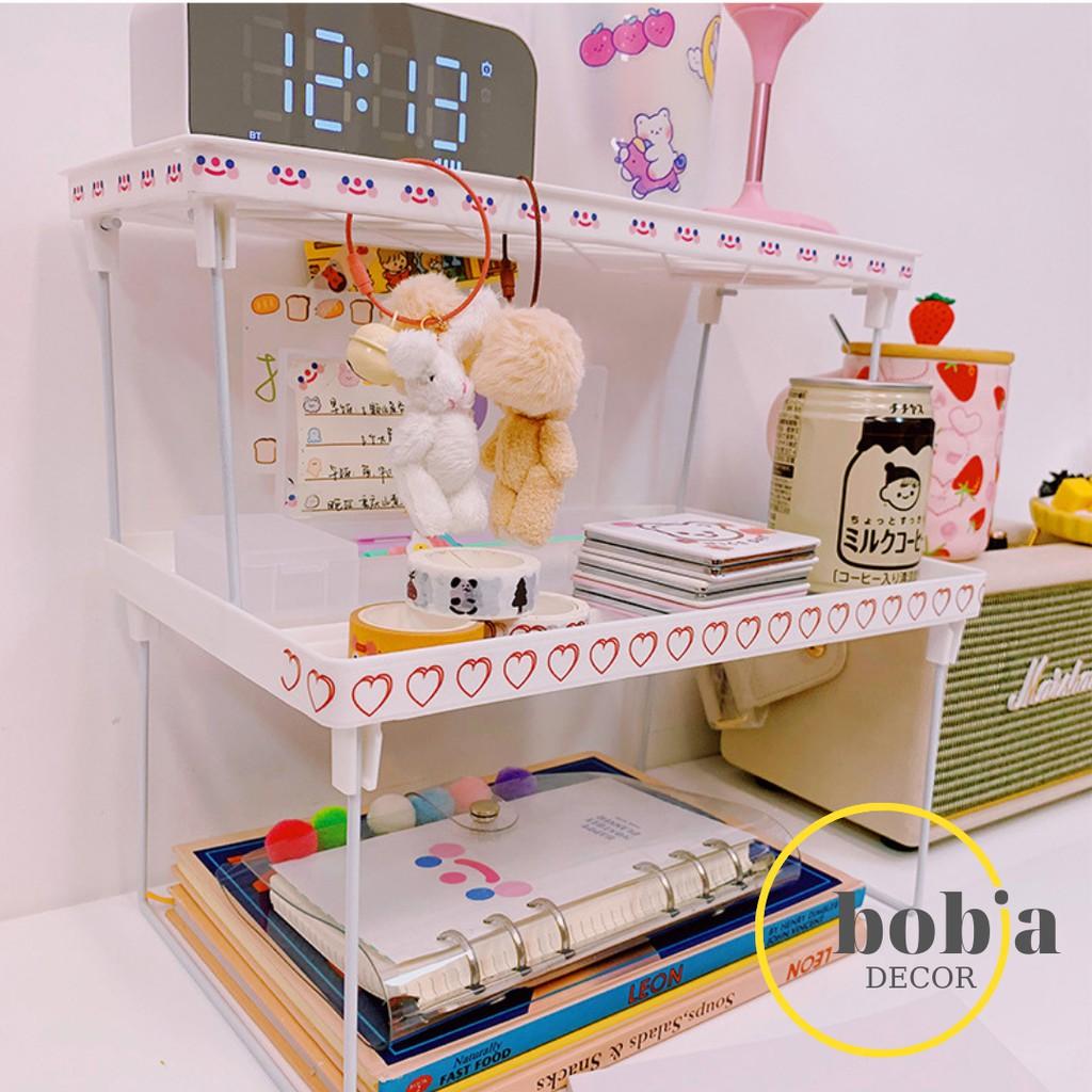 Kệ giá để đồ đa năng có thể gấp gọn,dễ dàng vệ sinh, đặt bàn học/ phòng bếp có thể xếp thành 2 tầng