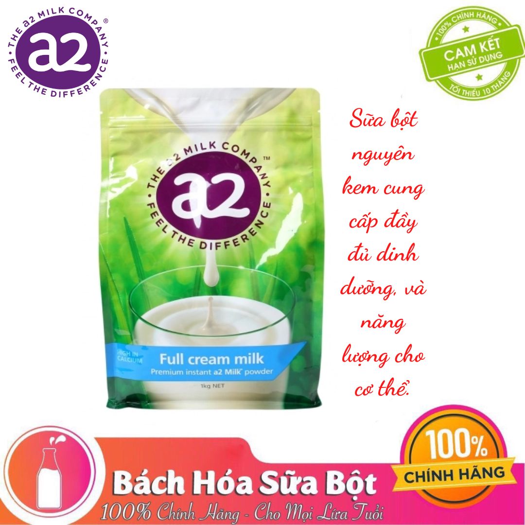 Sữa Bột Nguyên Kem A2 Full Cream Milk - Gói 1kg