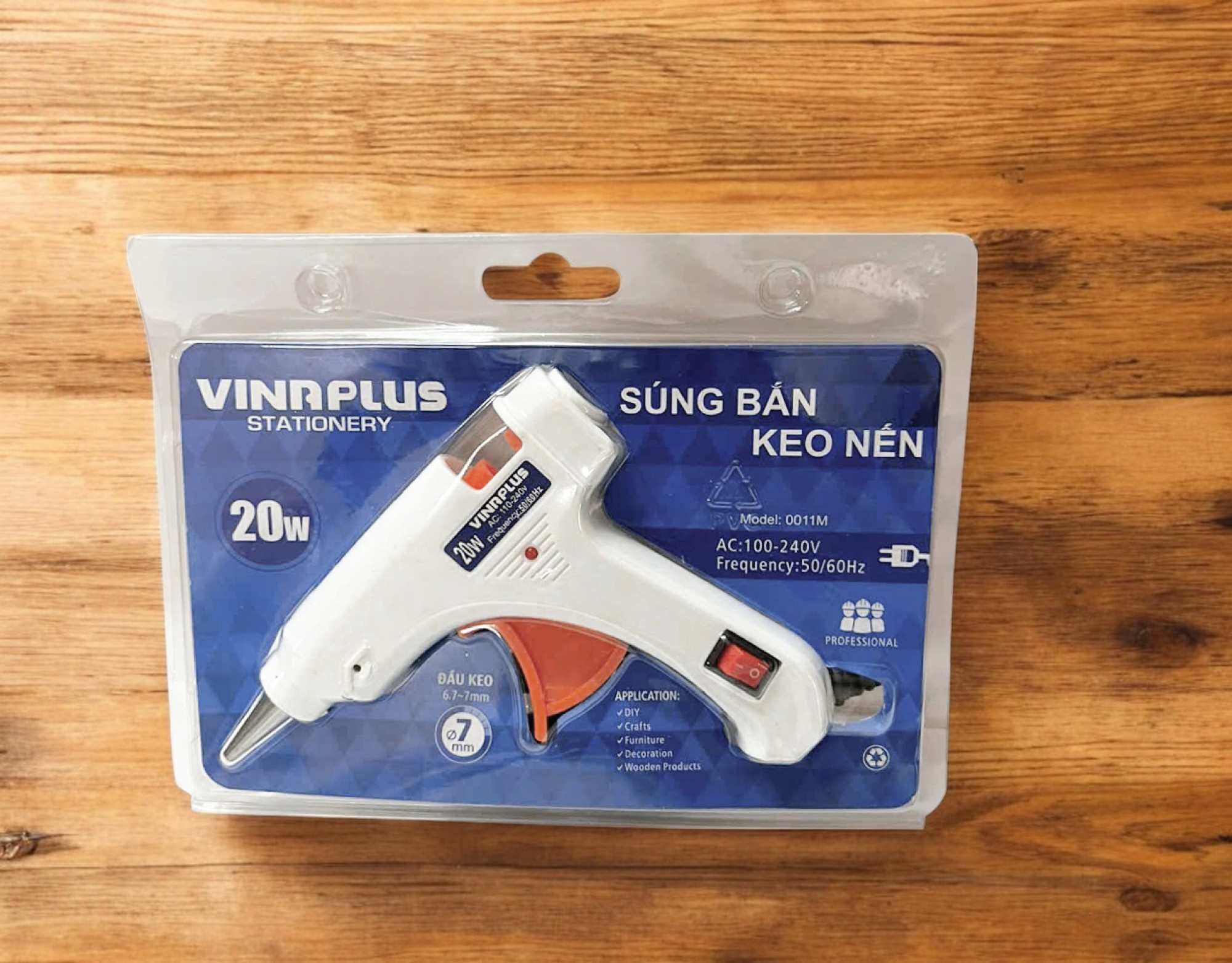 Máy Bắn Keo Nến Silicon Nóng Chảy Loại Nhỏ Công Suất 20W Hàng Chính Hãng Vinaplus