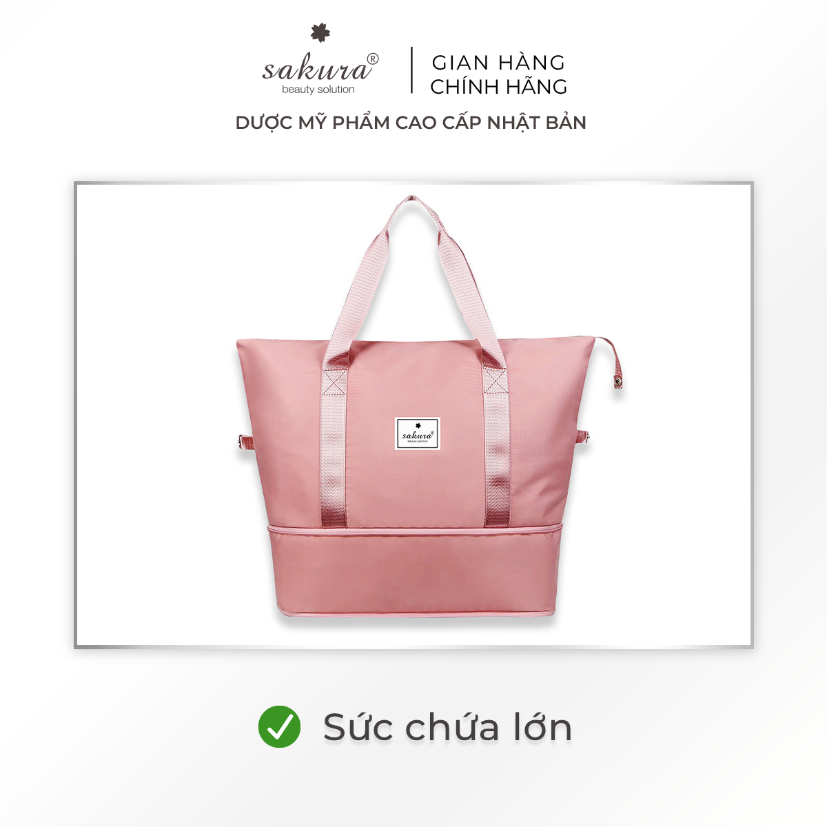 Túi du lịch chống nước đa năng cao cấp Sakura - Màu ngẫu nhiên