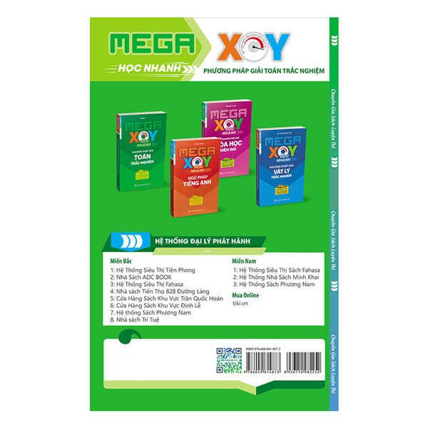 Combo 4 Cuốn Sổ Tay Mega XOY - Học Nhanh Phương Pháp Giải: Toán Học - Vật Lý - Hóa Học - Tiếng Anh