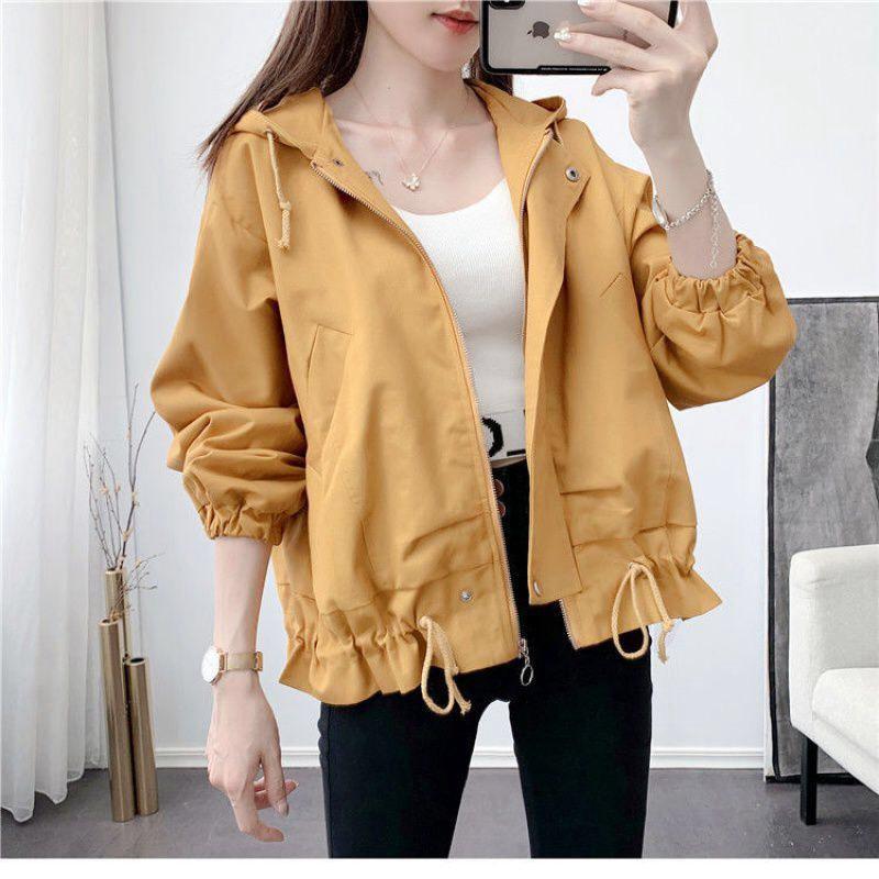 Áo khoác kaki kiểu nữ dây rút lai cực xinh , thiếu nữ teen cho các bạn trẻ VINA 1HIT