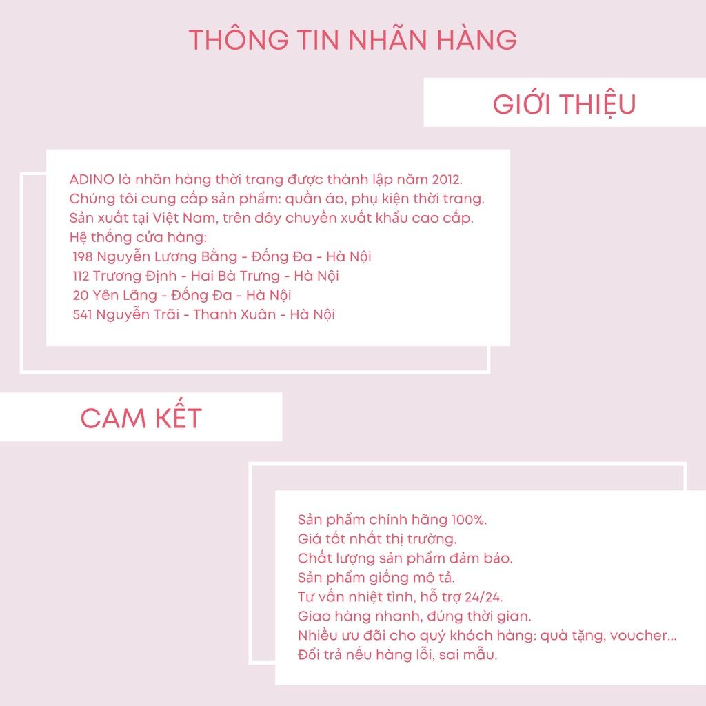 Áo polo nữ ADINO màu trắng phối viền chìm vải cotton co giãn dáng công sở slimfit hơi ôm trẻ trung APN03