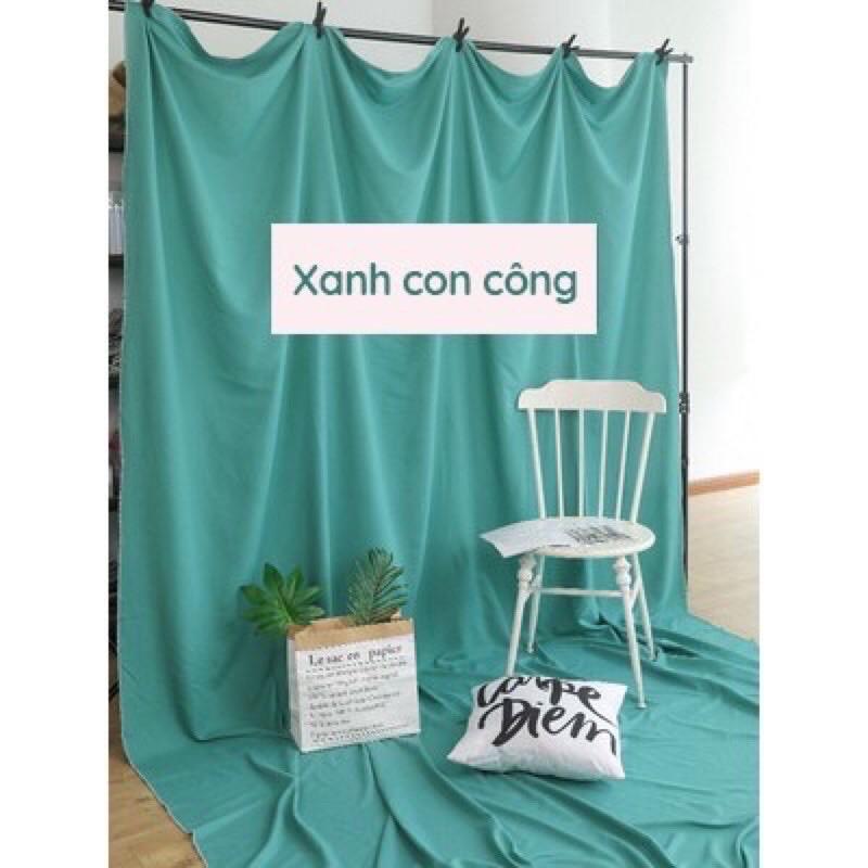 Phông Nền Chụp Ảnh, background chụp ảnh vải trơn chụp Studio, Lookbook hoặc Livestream khổ lớn decor phụ kiện trang trí