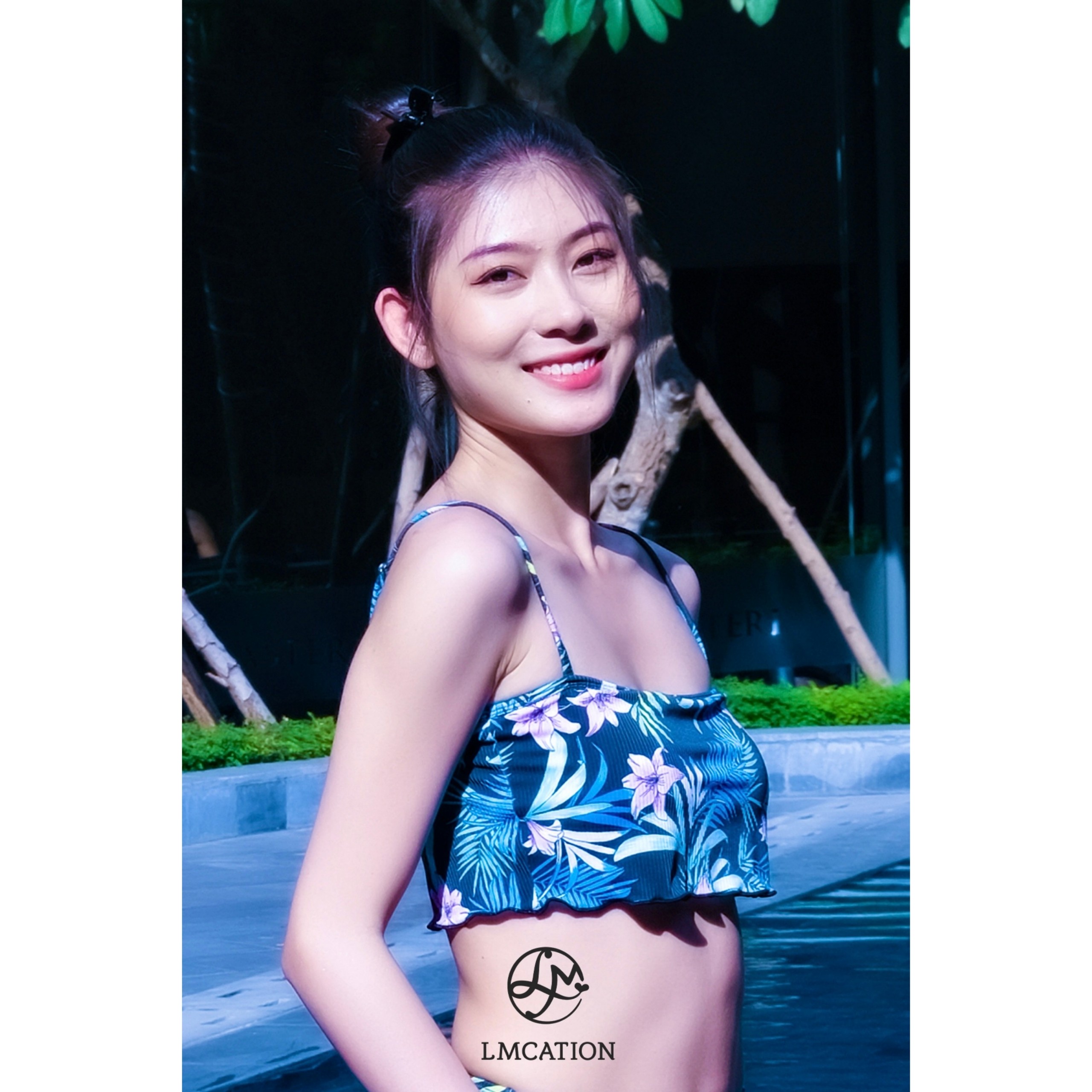 Bộ đồ bơi nữ LMcation - Áo bikini thể thao Mira & Váy đi biển Mira - Vườn đêm