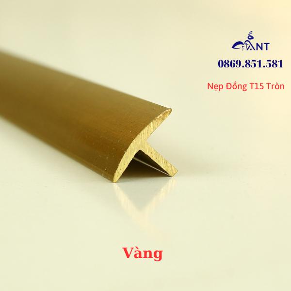 Nẹp Đồng T15 Tròn đủ màu, Nẹp đồng chống trơn, thanh dài 4m HỖ TRỢ CẮT THEO KÍCH THƯỚC