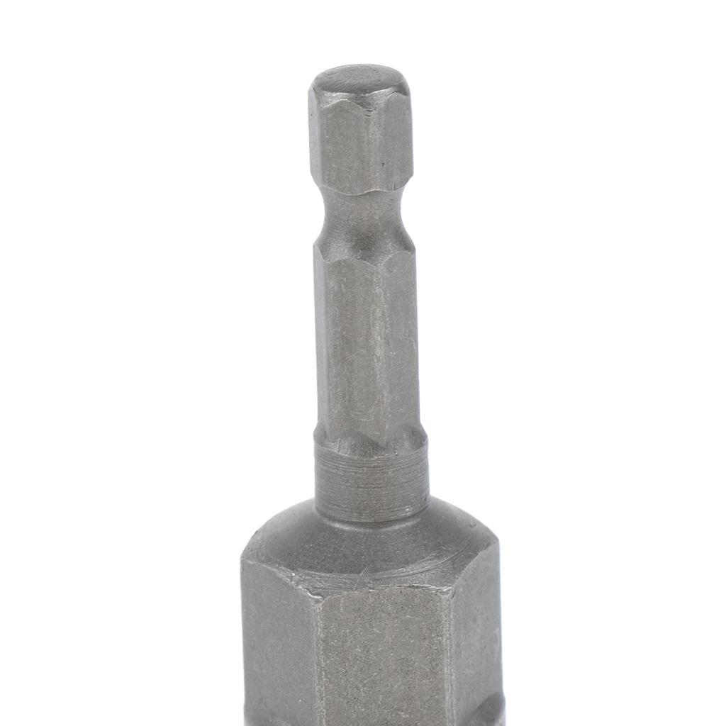 Socket Nut Driver Set Drill Bit Adapter 1/4'' Hex Shank 12mm 5pcs