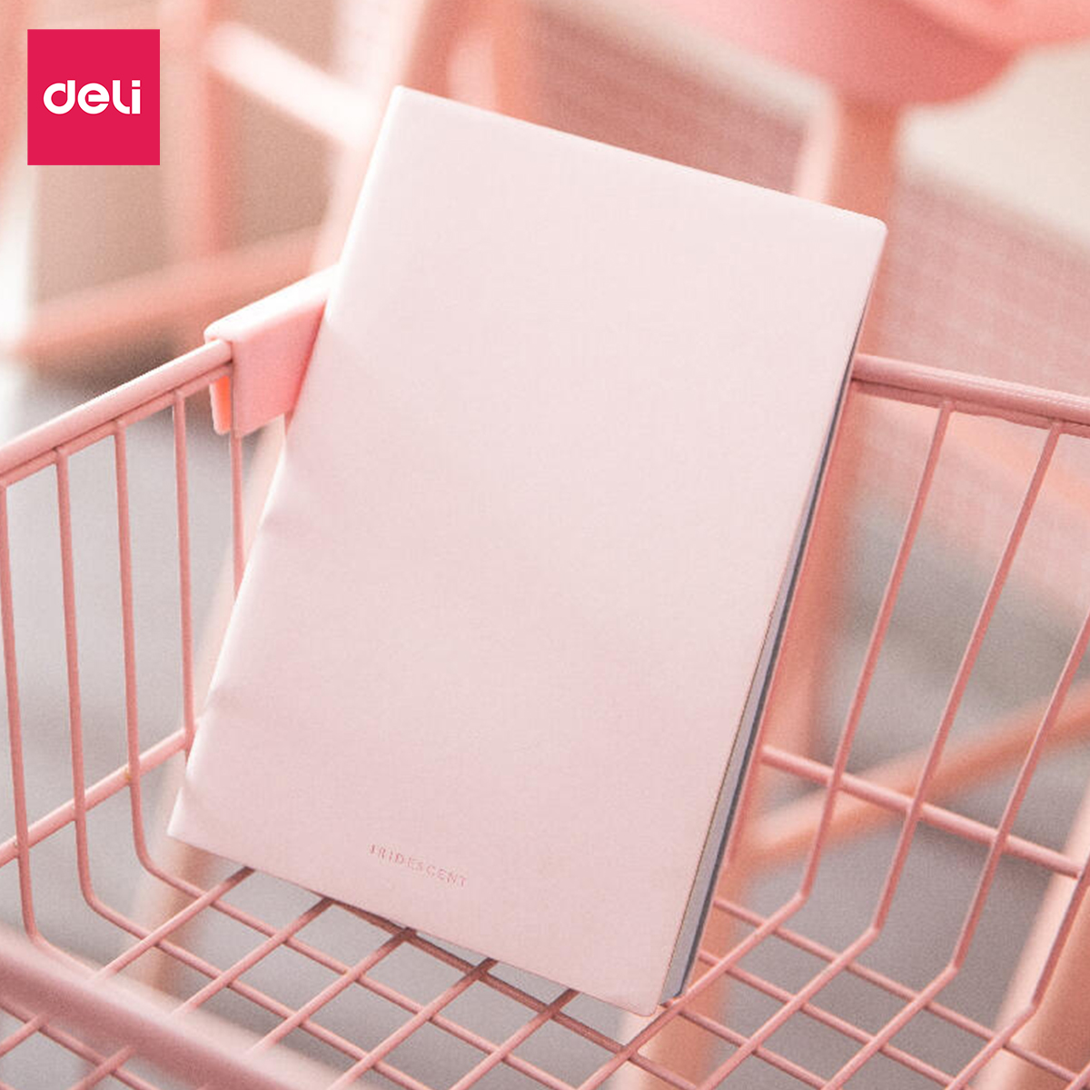 Sổ bìa da khổ A5 Deli - 96 trang màu pastel hồng/xanh dương/xanh lá - sổ tay ghi chép - 22283