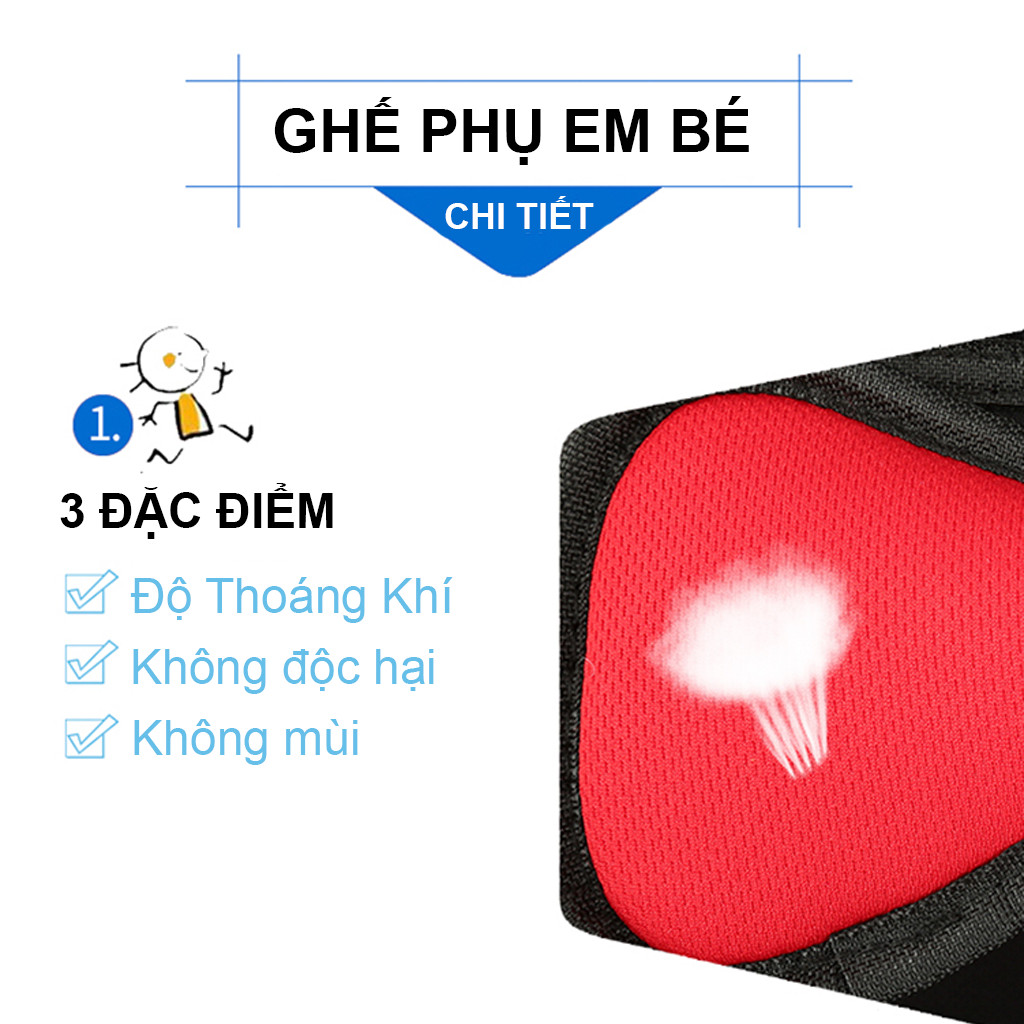 GHẾ NGỒI PHỤ EM BÉ MẪU GẤU TRÊN XE Ô TÔ