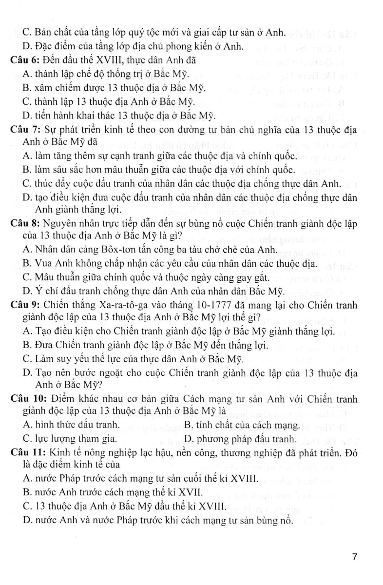 Đề Kiểm Tra, Đánh Giá Lịch Sử 8 Theo Chủ Đề (Biên Soạn Theo Chương Trình GDPT Mới) _HA