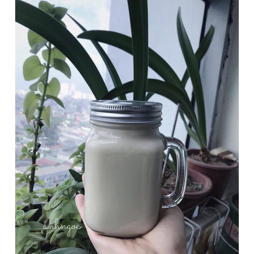 Cốc thủy tinh có quai đựng nước hoa quả 450ml