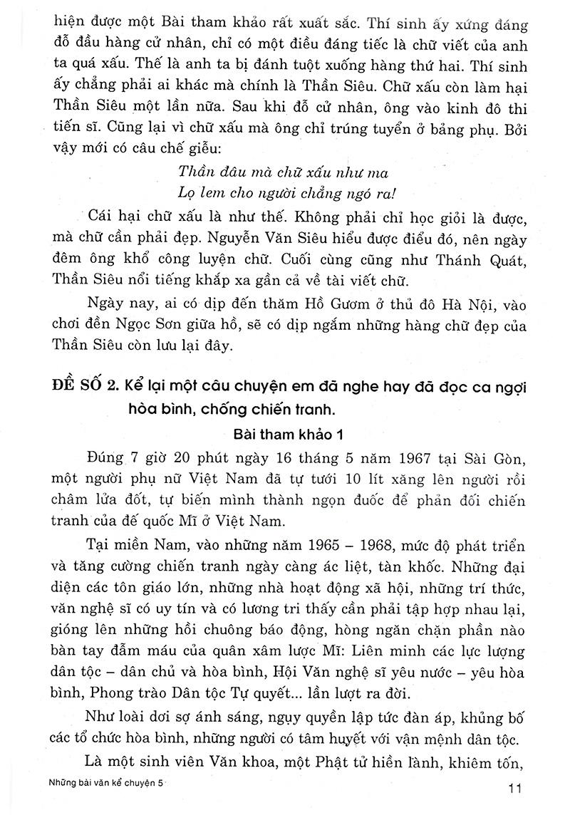 Những Bài Văn Kể Chuyện Lớp 5