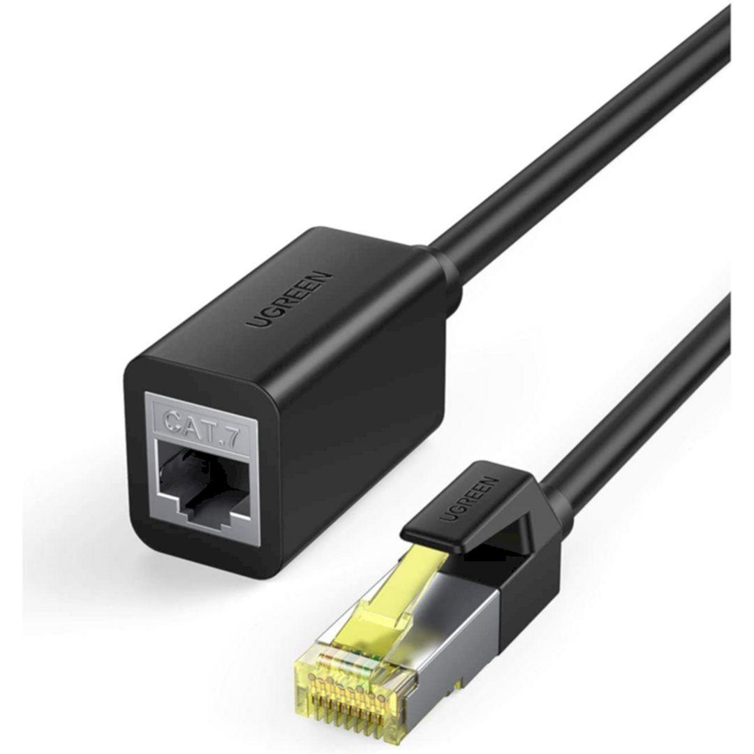 Cáp Cat7 nối dài Ugreen 80413 dài 2M OD6.5mm Màu Đen NW148 Hàng chính hãng