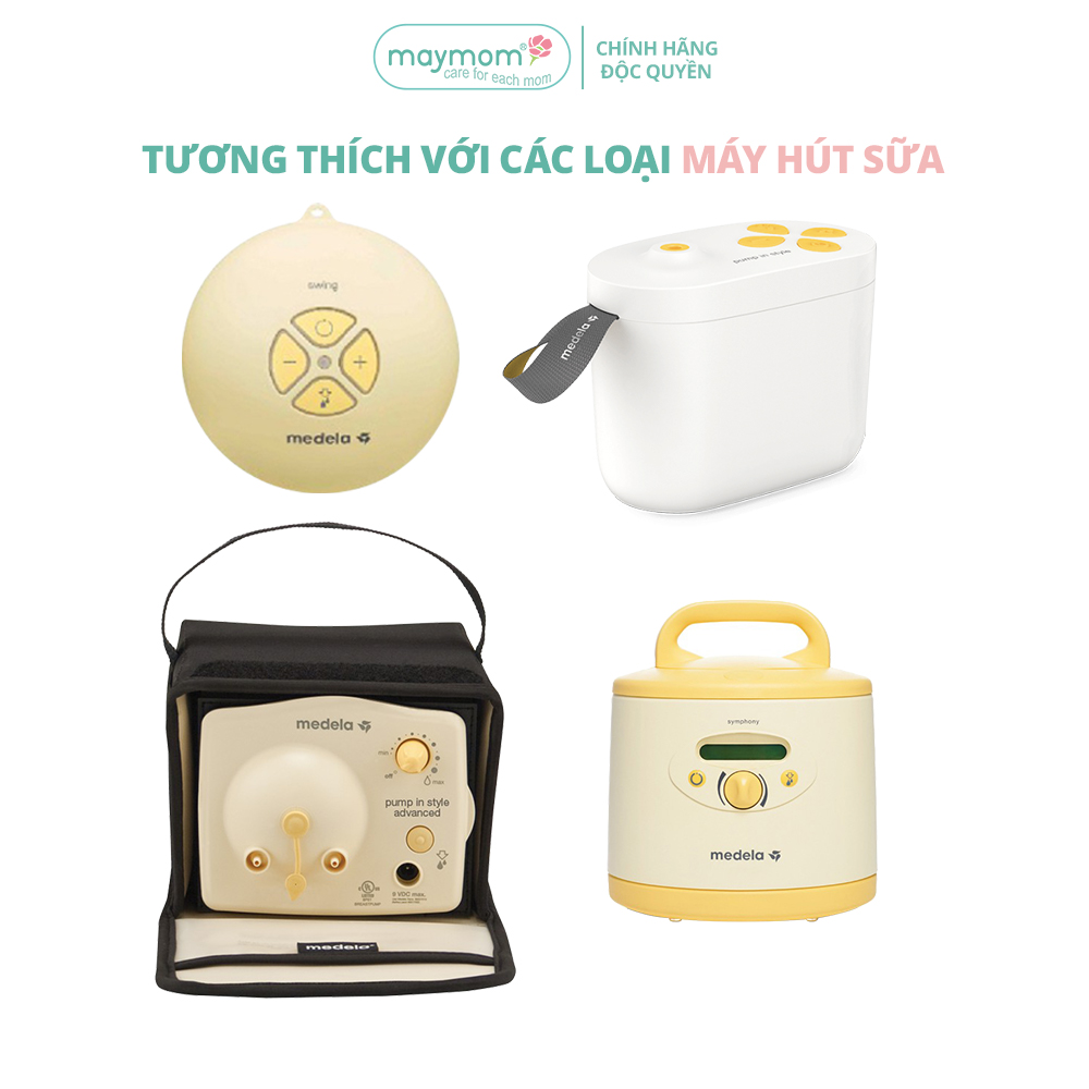 Cổ Nối Phễu Maymom Myfit Loại Cổ Hẹp, Tương Thích Phễu Hút Sữa Medela, Pumpin, Lacteck, Mini Pum, Pumpa, Silicon