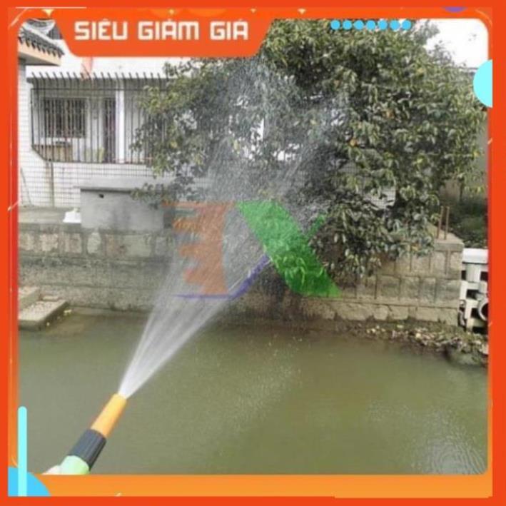 Bộ vòi xịt nước tưới cây, rửa xe VOI-N16.534, Bộ 4 món vòi thẳng + 10m Dây 12/16 mm