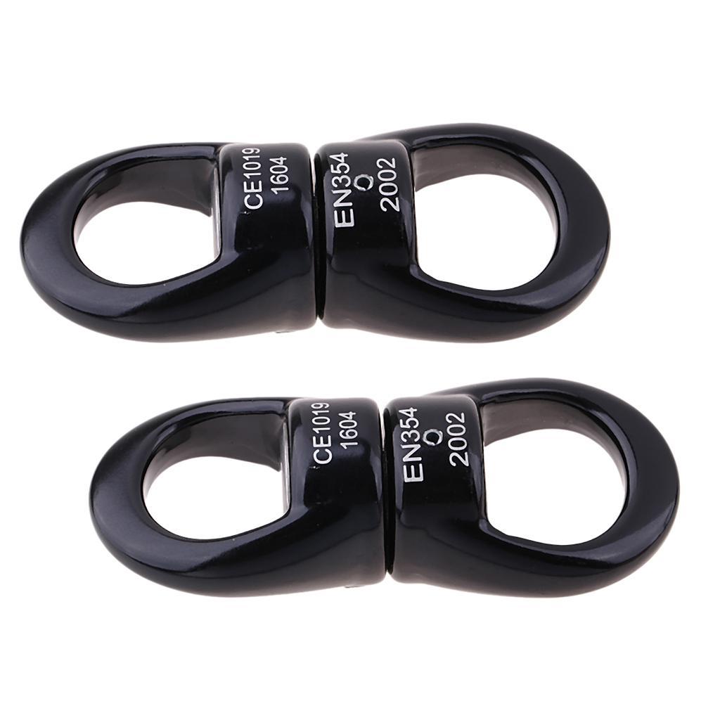2pcs Swing Swivel, 30 KN Pulley, Rotational Device Hanging Accessory for Tree Swing, Aerial Dance, Hammock Chairs