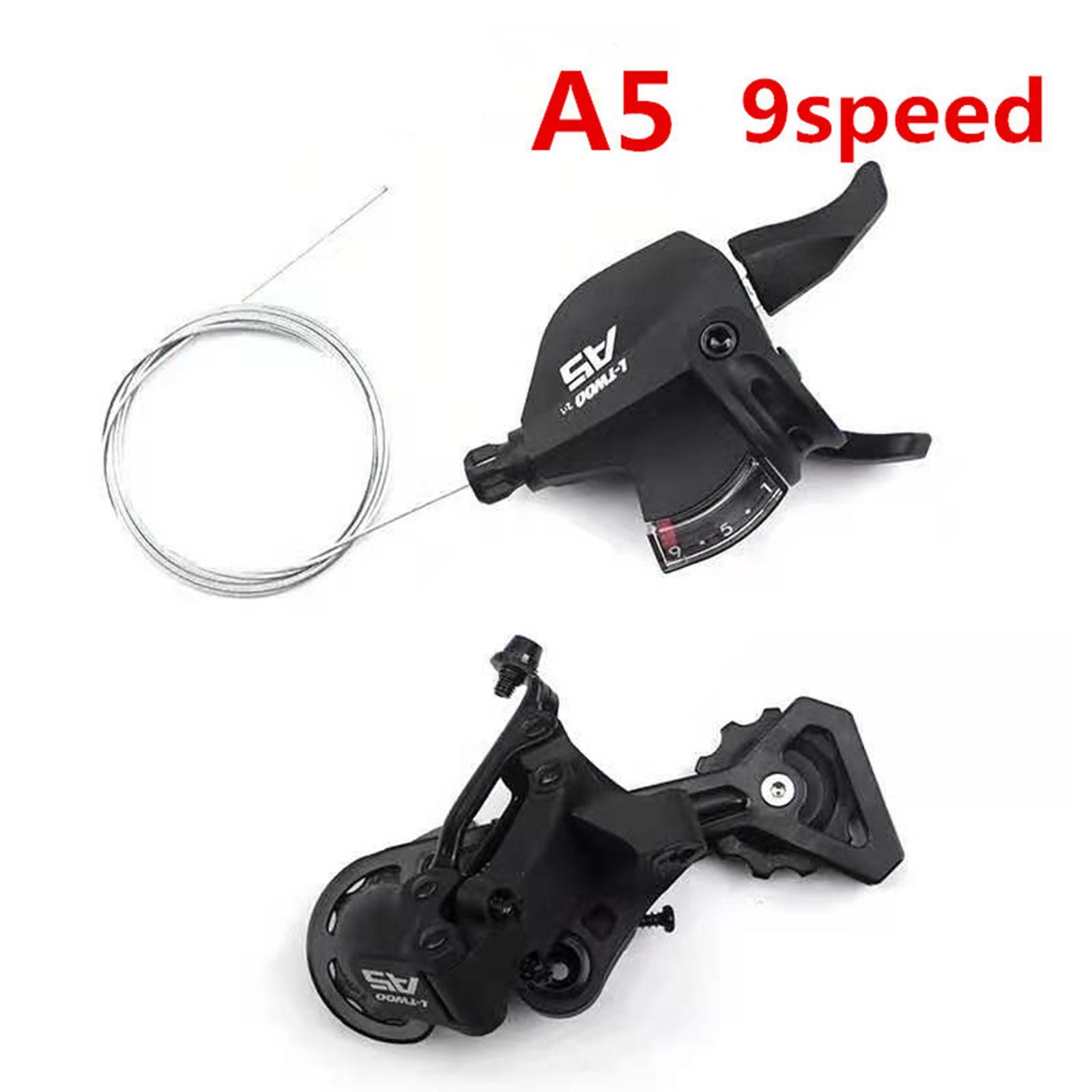 Mountain Bike Groupset Rear Derailleur & Right Shifter Gear Brake Lever