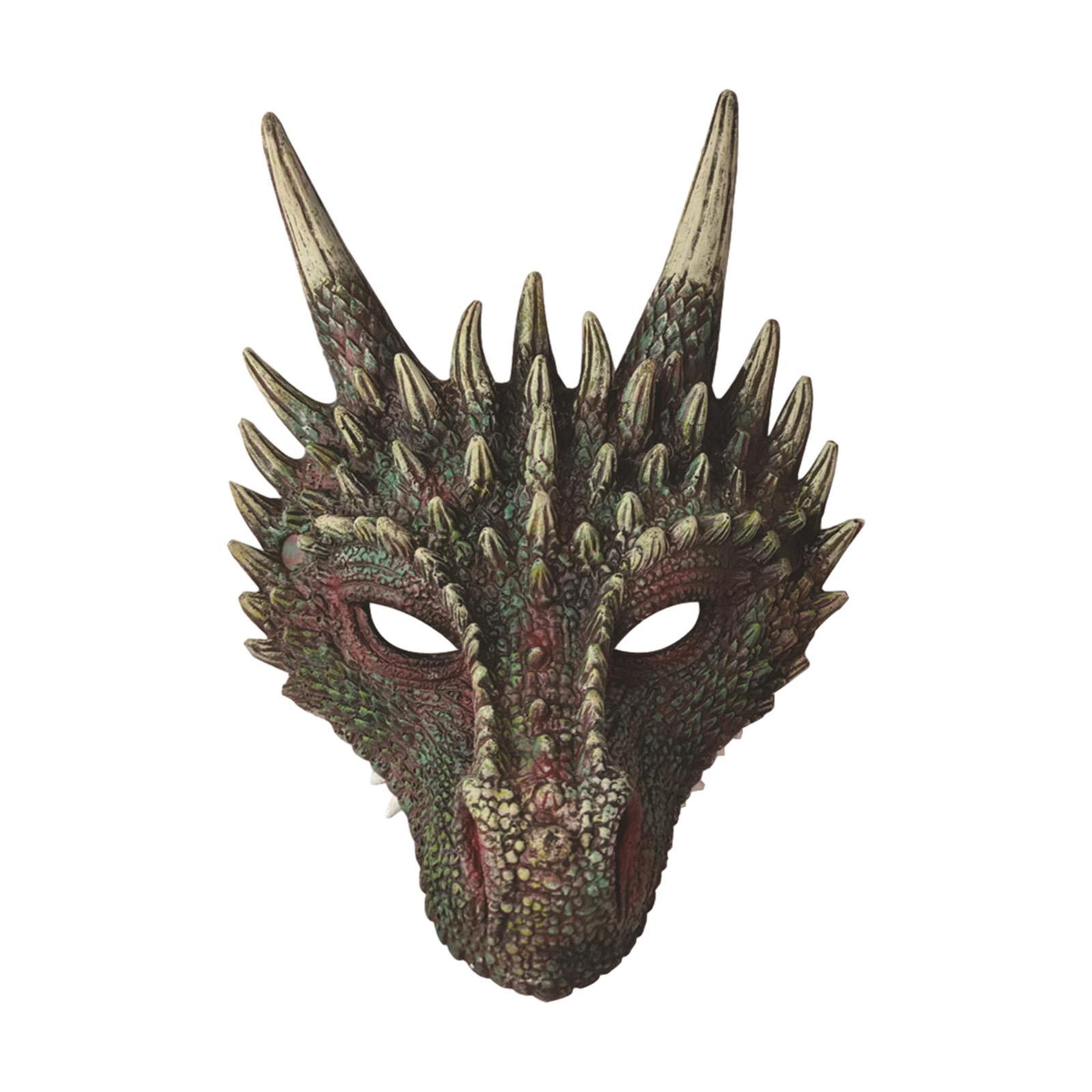 Dragon Head , Full Face , Cosplay Animal Halloween Masquerade for Party Favor Carnival Masquerade