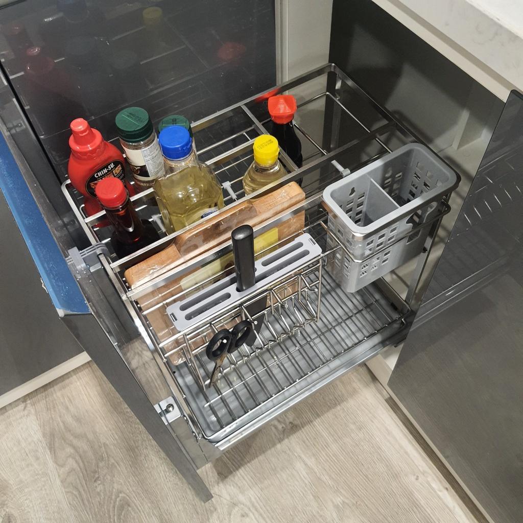 Kệ Để Dao Thớt Gia Vị Đa Năng Tủ Bếp INOX 304 Chính Hãng - Bảo Hành INOX Trọn Đời