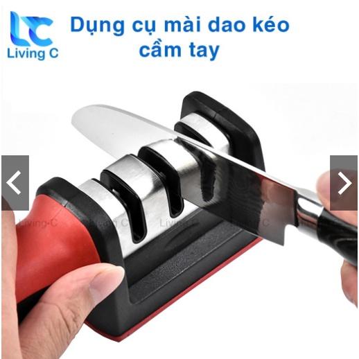 Dụng cụ mài dao kéo 3 cấp độ cầm tay, mài dao nhanh bén siêu tiện lợi