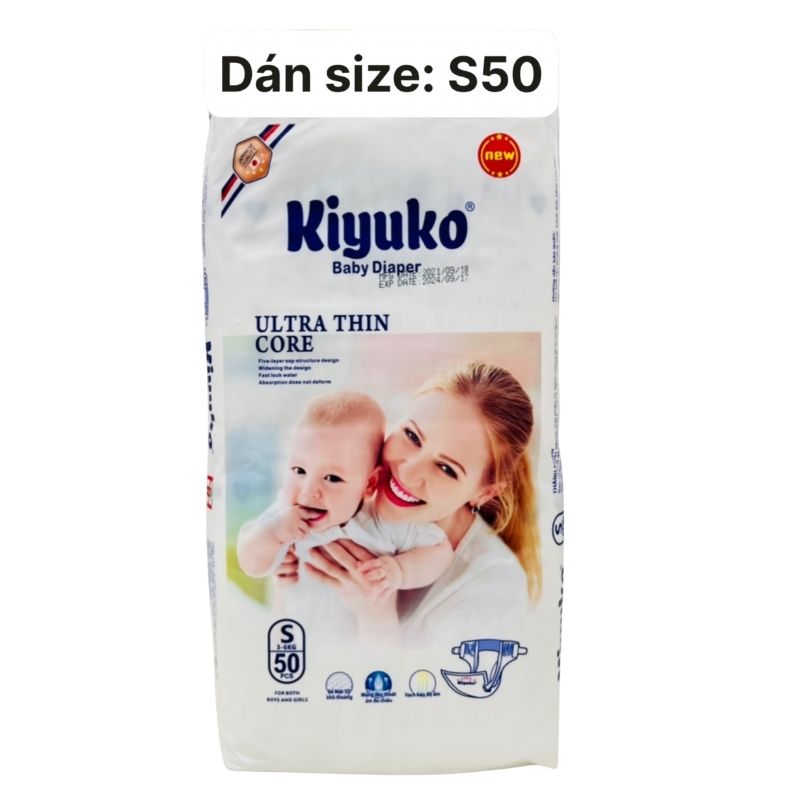 Tã bỉm dán KiyuKo S50 (3-6kg)