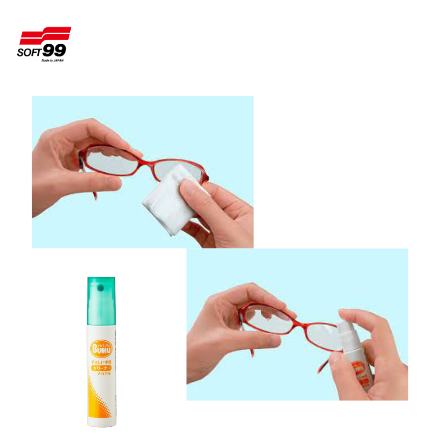 Chai xịt vệ sinh mắt kính, điện thoại, máy tính bảng Portable Glass Cleaner H-35 18ml Soft99