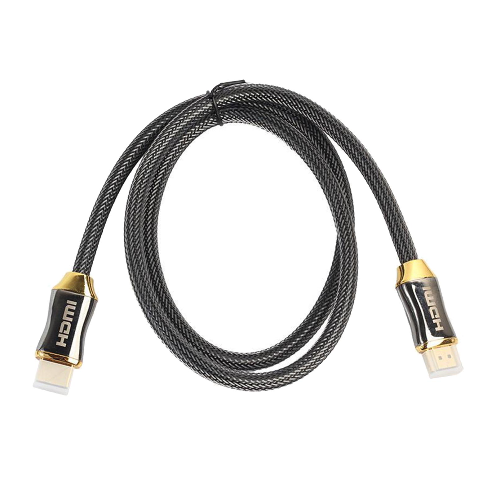 4K HDMI Cable | High Speed, Braided & Gold Connectors, 4K 60Hz, Ultra HD, 2K, Compatible | for PS5, Monitor, Laptop & More